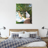 Claude Monet - Vrouwen in de tuin Canvas Afdruk (Insitu (Slaapkamer))