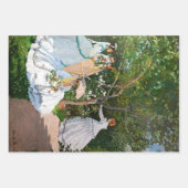 Claude Monet - Vrouwen in de tuin Inpakpapier Vel (Voorkant)