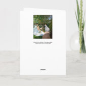 Claude Monet - Vrouwen in de tuin Kaart (Achterkant)