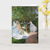 Claude Monet - Vrouwen in de tuin Kaart (Gele Bloem)