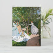 Claude Monet - Vrouwen in de tuin Kaart (Staand voorkant)