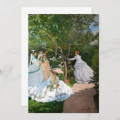 Claude Monet - Vrouwen in de tuin Kaart (Voorkant / Achterkant)