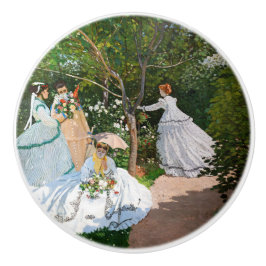 Claude Monet - Vrouwen in de tuin Keramische Knop