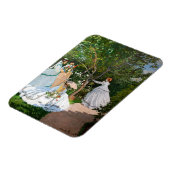 Claude Monet - Vrouwen in de tuin Magneet (Linkerzijde)
