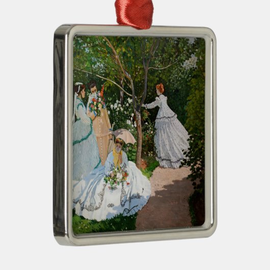 Claude Monet - Vrouwen in de tuin Metalen Ornament (Rechts)