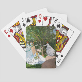 Claude Monet - Vrouwen in de tuin Pokerkaarten