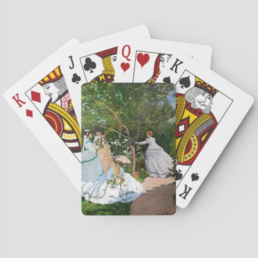 Claude Monet - Vrouwen in de tuin Pokerkaarten (Achterkant)