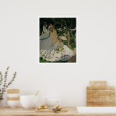 Claude Monet | Vrouwen in de tuin Poster (Keuken)