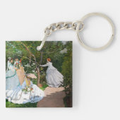 Claude Monet - Vrouwen in de tuin Sleutelhanger (Achterkant)