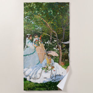 Claude Monet - Vrouwen in de tuin Strandlaken
