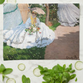 Claude Monet - Vrouwen in de tuin Theedoek (Gevouwen)