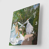 Claude Monet - Vrouwen in de tuin Vierkante Klok (Hoek)