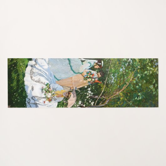 Claude Monet - Vrouwen in de tuin Yogamat (Achterkant (horizontaal))