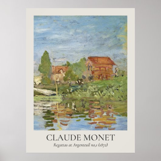 Claude Monet Wall Art 3x4 ratio Poster (Voorkant)
