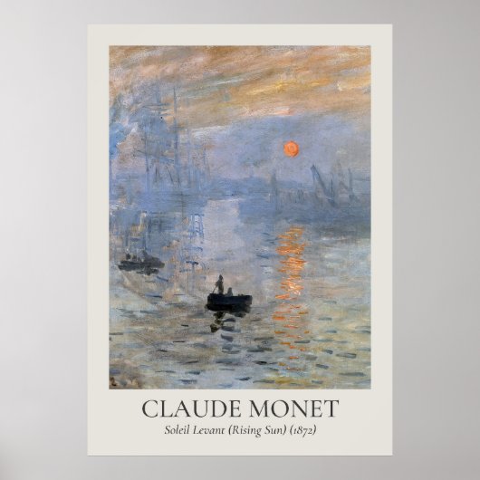Claude Monet Wall Art ISO-ratio Poster (Voorkant)