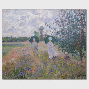 Claude Monet - Wandelend bij Argenteuil Cadeaupapier