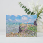 Claude Monet - Wandeling op de klif bij Pourville Bedankkaart (Staand voorkant)
