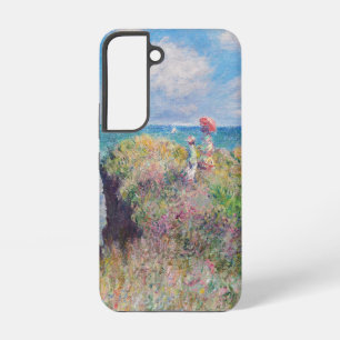 Claude Monet - Wandeling op de klif bij Pourville Samsung Galaxy Hoesje