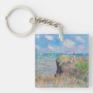 Claude Monet - Wandeling op de klif bij Pourville Sleutelhanger
