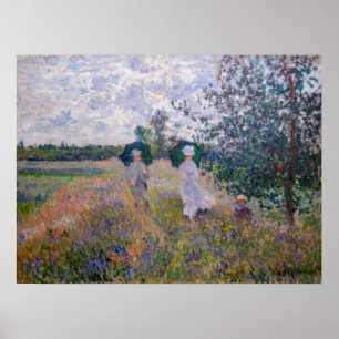 Claude Monet - Wandelpad bij Argenteuil Poster