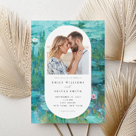 Claude Monet Water Lelies Fotobruiloft Kaart