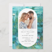 Claude Monet Water Lelies Fotobruiloft Kaart (Voorkant)