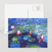 Claude Monet Water Lilie 2 Briefkaart (Voorkant / Achterkant)
