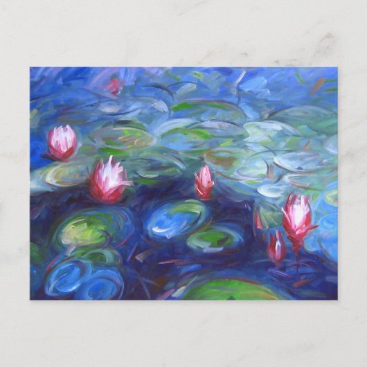 Claude Monet Water Lilie 2 Briefkaart (Voorkant)