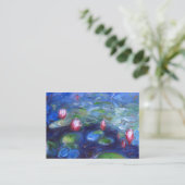 Claude Monet Water Lilie 2 Visitekaartje (Staand voorkant)