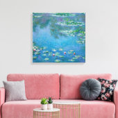 Claude Monet - Water Lilies 1906 Canvas Afdruk (Insitu (Woonkamer))