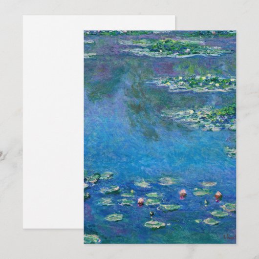 Claude Monet - Water Lilies 1906 Feestdagenkaart (Voorkant / Achterkant)