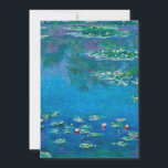 Claude Monet - Water Lilies 1906 Feestdagenkaart<br><div class="desc">Claude Monet - Water Lilies 1906. Famous art painting.</div>