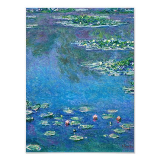Claude Monet - Water Lilies 1906 Foto Afdruk (Voorkant)
