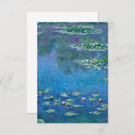 Claude Monet - Water Lilies 1906 Informatiekaartje (Voorkant / Achterkant)