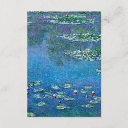 Claude Monet - Water Lilies 1906 Informatiekaartje (Voorkant)