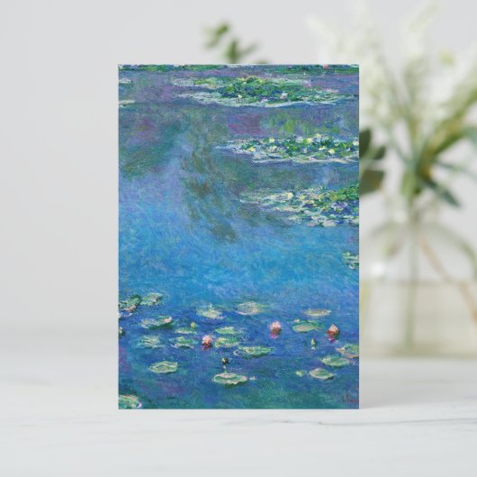 Claude Monet - Water Lilies 1906 Informatiekaartje (Staand voorkant)