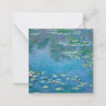 Claude Monet - Water Lilies 1906 Notitiekaartje<br><div class="desc">Waterlelies (Nympheas) - Claude Monet,  olie op doek,  1906</div>