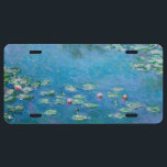 Claude Monet - Water Lilies 1906 Nummerplaat<br><div class="desc">Waterlelies (Nympheas) - Claude Monet,  olie op doek,  1906</div>