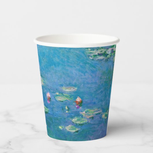 Claude Monet - Water Lilies 1906 Papieren Bekers (Achterkant)