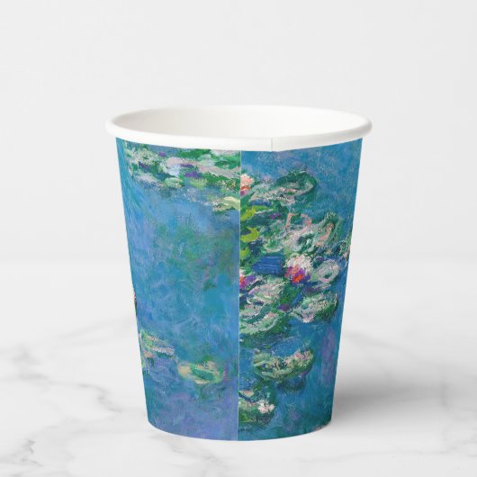 Claude Monet - Water Lilies 1906 Papieren Bekers (Rechts)
