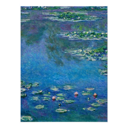 Claude Monet - Water Lilies 1906 Perfect Poster (Voorkant)