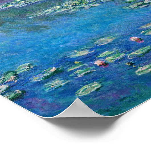 Claude Monet - Water Lilies 1906 Poster (Hoek)