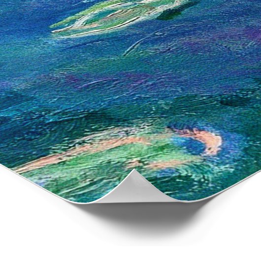 Claude Monet - Water Lilies 1906 Poster (Hoek)