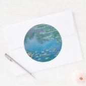 Claude Monet - Water Lilies 1906 Ronde Sticker (Envelop)