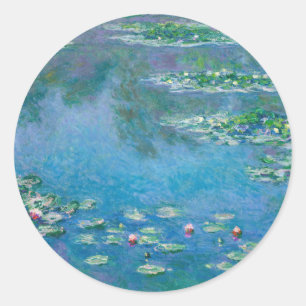 Claude Monet - Water Lilies 1906 Ronde Sticker
