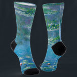 Claude Monet - Water Lilies 1906 Sokken<br><div class="desc">Waterlelies (Nympheas) - Claude Monet,  olie op doek,  1906</div>