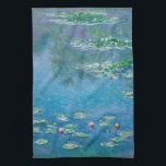 Claude Monet - Water Lilies 1906 Theedoek<br><div class="desc">Waterlelies (Nympheas) - Claude Monet,  olie op doek,  1906</div>