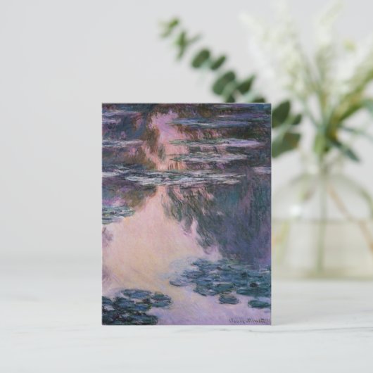 Claude Monet Water Lilies, 1907 GalleryHD Fine Art Briefkaart (Staand voorkant)