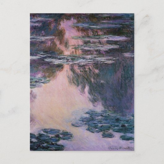 Claude Monet Water Lilies, 1907 GalleryHD Fine Art Briefkaart (Voorkant)