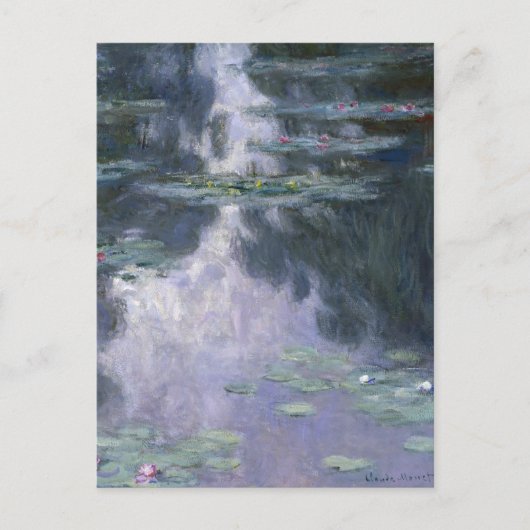 Claude Monet Water Lilies 1907 Nymphéas GalleryHD Briefkaart (Voorkant)